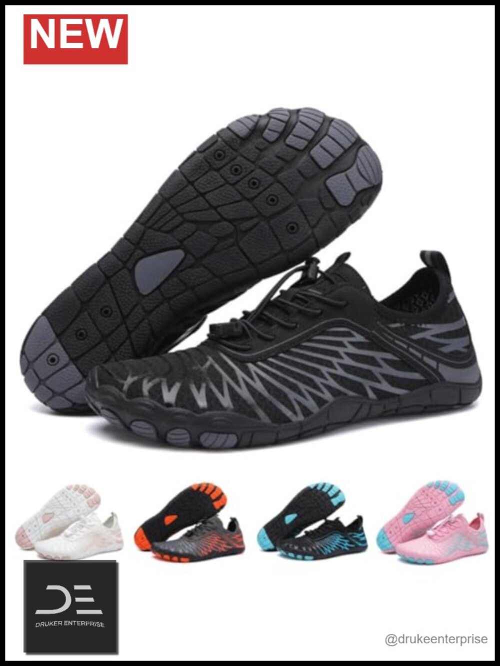 Barefoot Shoes Water Shoes Wide Toe Box Zero Drop Non-Slip Hiking Running